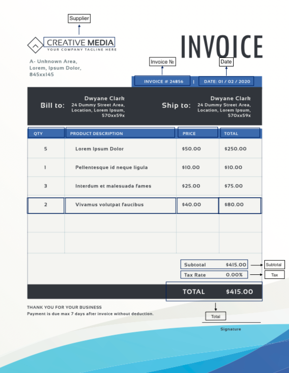 Invoice Automation with OCR Data Extraction API